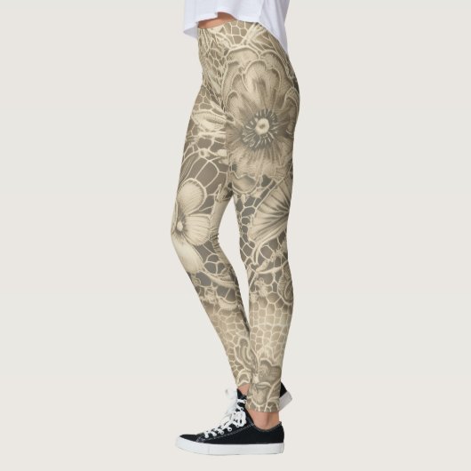 "Cobweb wit  kant" Leggings (Links)