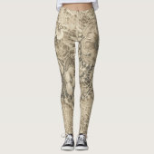 "Cobweb wit  kant" Leggings (Voorkant)