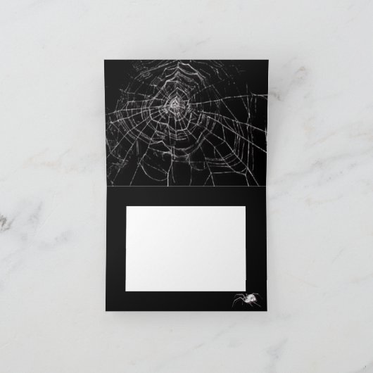 Cobwebs and White Spiders Dank je wel Kaart (Binnen)