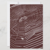 Cobwebs and White Spiders Wedding Invitation Kaart (Achterkant)