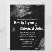 Cobwebs and White Spiders Wedding Invitation Kaart (Voorkant)