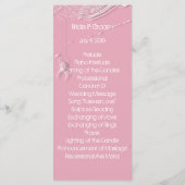 Cobwebs and White Spiders Wedding Program Kaart (Achterkant)