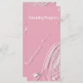 Cobwebs and White Spiders Wedding Program Kaart (Voorkant / Achterkant)