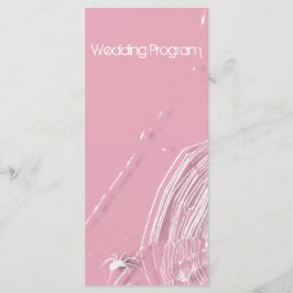 Cobwebs and White Spiders Wedding Program Kaart