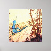 "Cobwebs are Fairy Hammocks" van Marjorie Miller Canvas Afdruk (Voorkant)