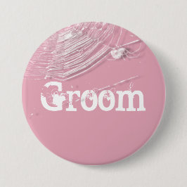 Cobwebs en White Spiders Groom Ronde Button 7,6 Cm