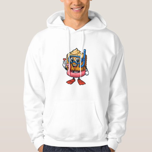 CobyBiscuit – Flamingo Snorkel Editie Hoodie (Voorkant)