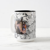 coc tweekleurige koffiemok (Voorkant links)