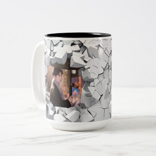 coc tweekleurige koffiemok (Voorkant links)