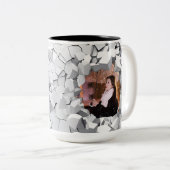 coc tweekleurige koffiemok (Voorkant rechts)