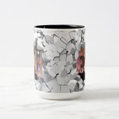 coc tweekleurige koffiemok (Center)