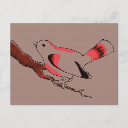 Coca Birdy briefkaart (Voorkant)