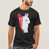 Coca-Cola American Flag Polar Bear Surfer T-shirt (Voorkant)