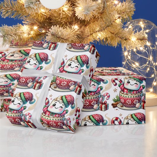 Coca Knuffel Marshmallow Inpakpapier (Feestdagen)