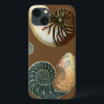 Coca Shell iPhone 13 Hoesje<br><div class="desc">Haal dit unieke,  met een mondspoeling gewassen rode en blauwe Conch seashell-afbeelding op je volgende product. Deze geweldige cacao achtergrond deze twee unieke seizoenshellen. Neem het strand mee waar je ook gaat.</div>