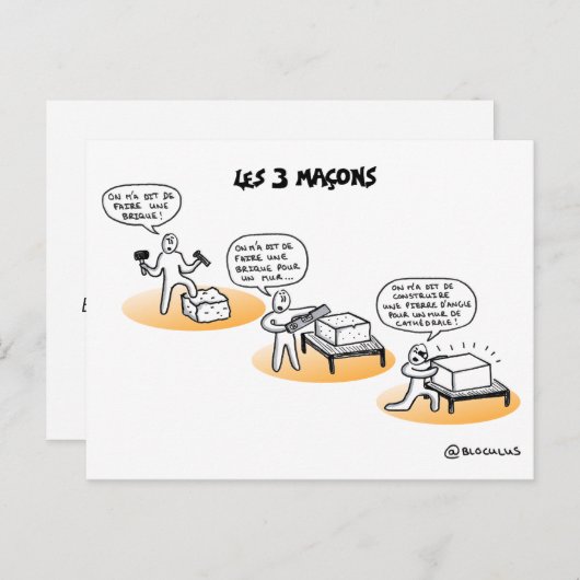 Cocaching Card: "De drie mazen" Briefkaart (Voorkant / Achterkant)