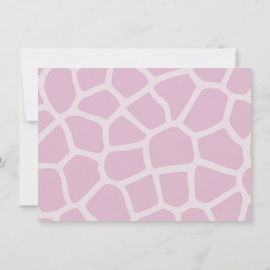 Cocalo Jacana Animals Baby Shower Invitations Kaart (Achterkant)