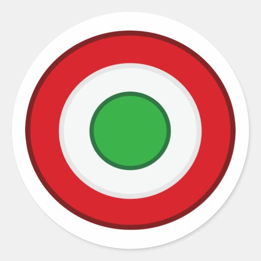 Coccarda Coppa Italia, Italië Ronde Sticker (Voorkant)