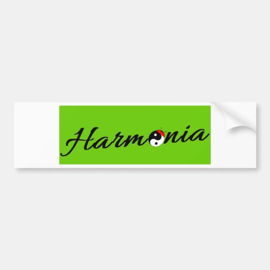 Coccinelle Harmonia zen Bumpersticker (Voorkant)