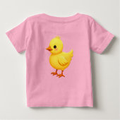 Coccinelle, slanke T-shirt voor baby's (Achterkant)