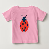 Coccinelle, slanke T-shirt voor baby's (Voorkant)