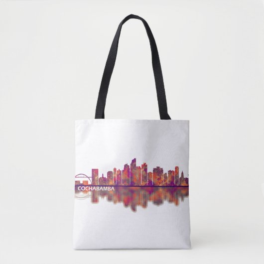 Cochabamba Bolivia Skyline Tote Bag (Voorkant)
