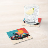 coche deportivo #4 kartonnen onderzetters (Insitu)