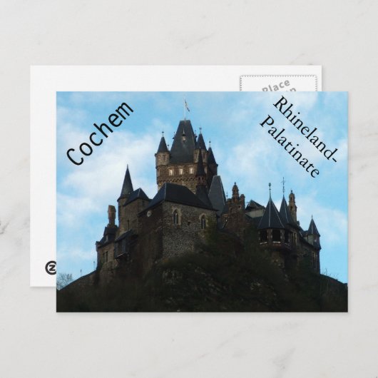 Cochem Castle in Duitsland Briefkaart (Voorkant / Achterkant)