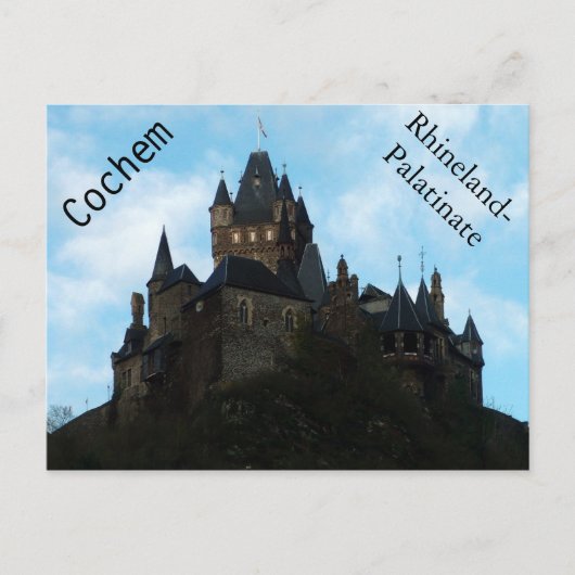 Cochem Castle in Duitsland Briefkaart (Voorkant)
