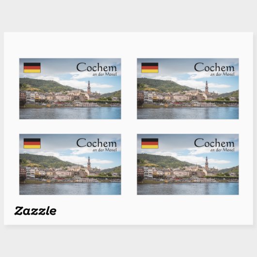 Cochem Duitsland Rechthoekige Sticker (Vel)