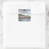 Cochem Duitsland Souvenir Vierkante Sticker (Tas)