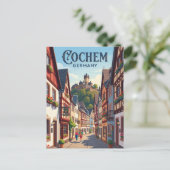 Cochem, Duitsland, Steeg Duitsland Briefkaart (Staand voorkant)