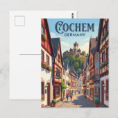 Cochem, Duitsland, Steeg Duitsland Briefkaart (Voorkant / Achterkant)