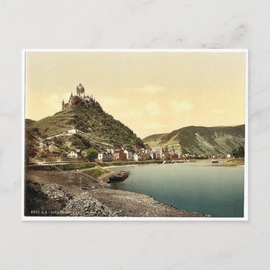 Cochem en castle, Moselle, dal van de Duitse cla Briefkaart (Voorkant)