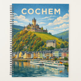 Cochem Germany Vintage Travel Art Planner