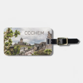 Cochem Moselle Panorama Germany Souvenir Bagagelabel (Voorkant horizontaal)