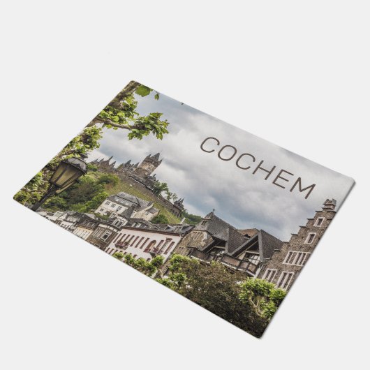 Cochem Moselle Panorama Germany Souvenir Deurmat (Schuin)