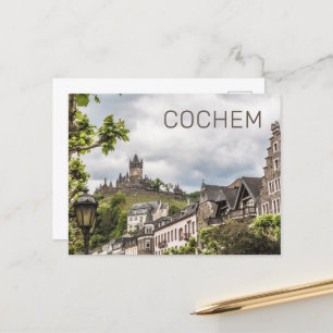 Cochem Moselle Panorama Germany Souvenir Feestdagenkaart