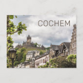 Cochem Moselle Panorama Germany Souvenir Feestdagenkaart (Voorkant)