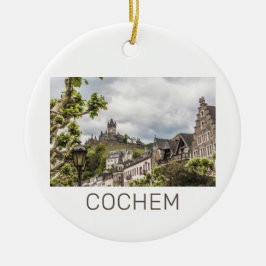 Cochem Moselle Panorama Germany Souvenir Keramisch Ornament