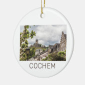 Cochem Moselle Panorama Germany Souvenir Keramisch Ornament (Links)