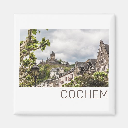 Cochem Moselle Panorama Germany Souvenir Magneet (Voorkant)