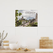 Cochem Moselle Panorama Germany Souvenir Poster (Keuken)