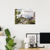 Cochem Moselle Panorama Germany Souvenir Poster (Thuiskantoor)