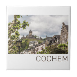 Cochem Moselle Panorama Germany Souvenir Tegeltje