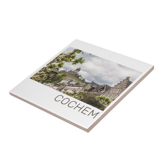 Cochem Moselle Panorama Germany Souvenir Tegeltje (Zijkant)