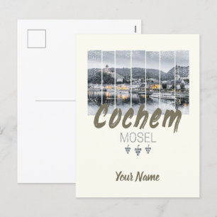 Cochem op de Moselle Germany  Souvenir Feestdagenkaart