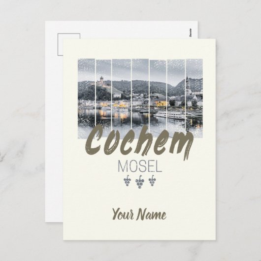 Cochem op de Moselle Germany  Souvenir Feestdagenkaart (Voorkant / Achterkant)