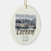 Cochem op de Moselle Germany Souvenir Keramisch Ornament (Rechts)