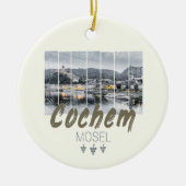 Cochem op de Moselle Germany  Souvenir Keramisch Ornament (Voorkant)